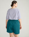 Juniper Linen Easy Pull-On Shorts - Aurora