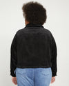 Parker Teddy-Lined Corduroy Jacket - Black
