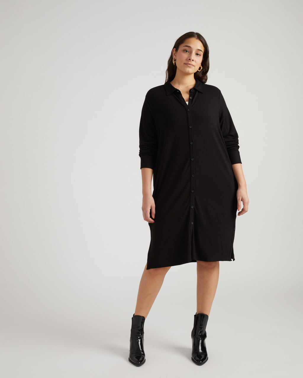 long sleeve black shirt dress Diane Shirt Dress – Diane von Furstenberg