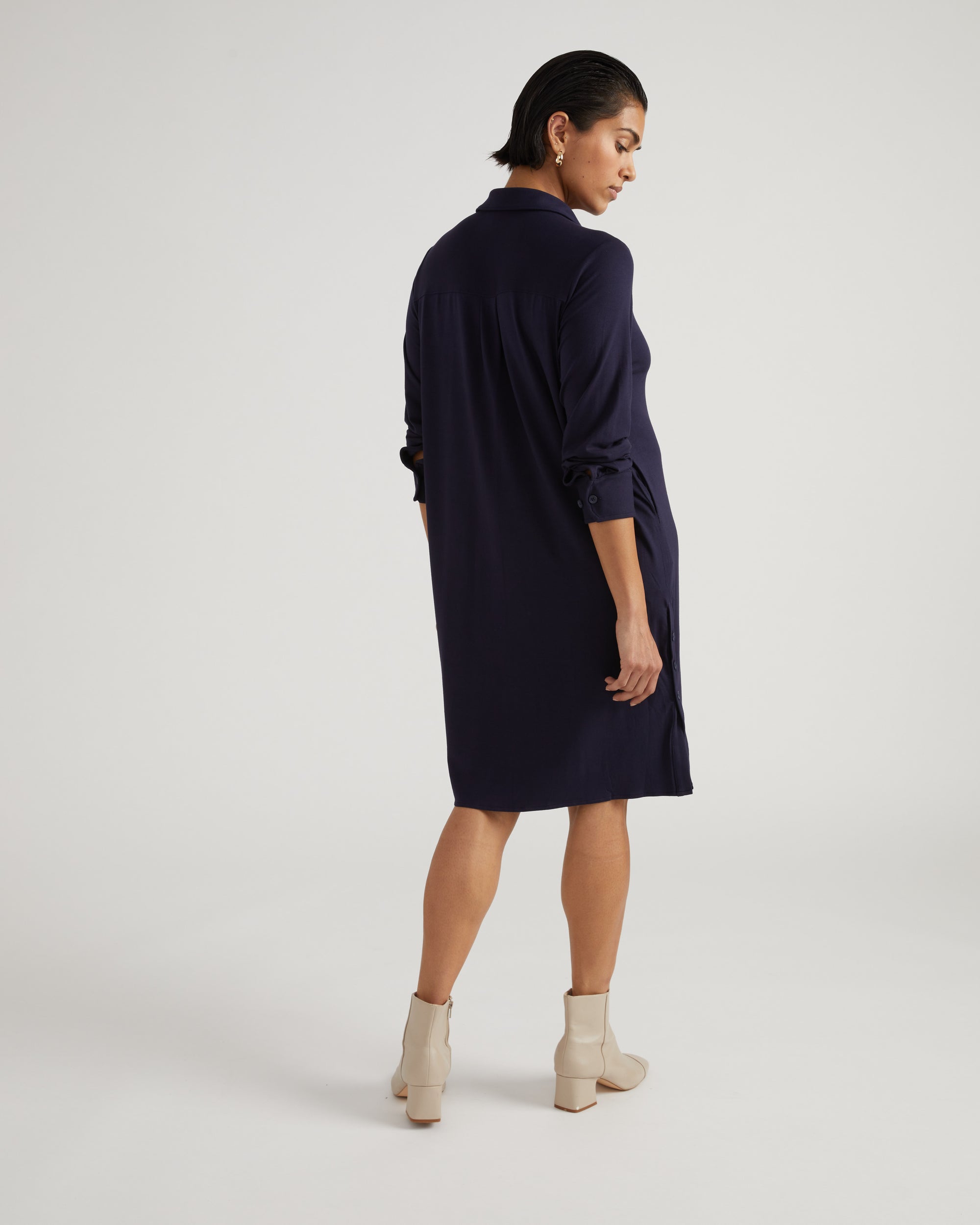 Marcie Liquid Jersey Dress - Midnight | Plus Size & Straight Size Women's Fashion | Universal Standard