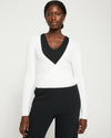 Knitted Wrap Cardigan - Cream
