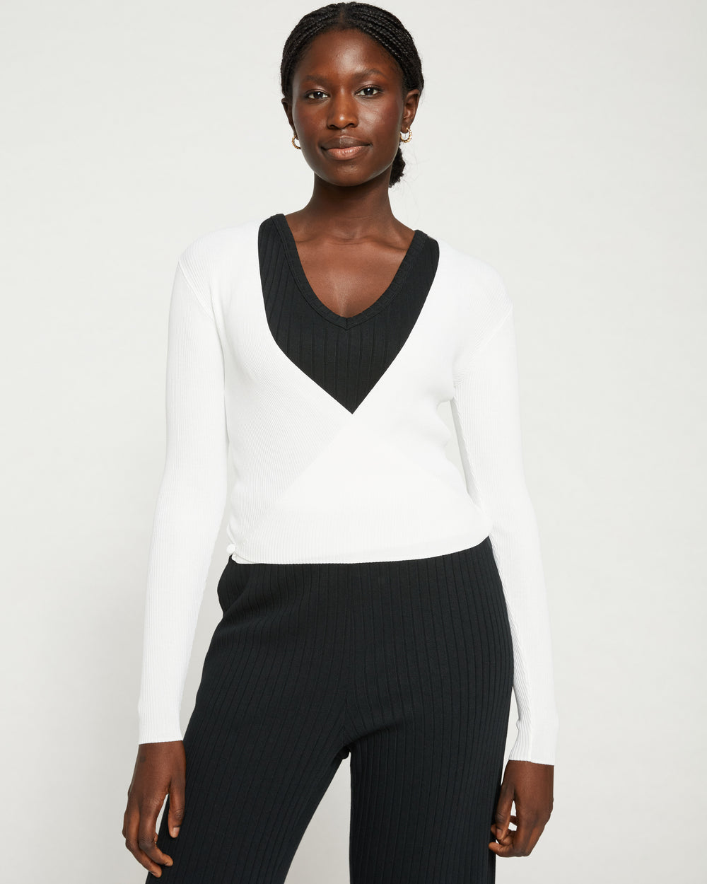 Knitted Wrap Cardigan - Cream