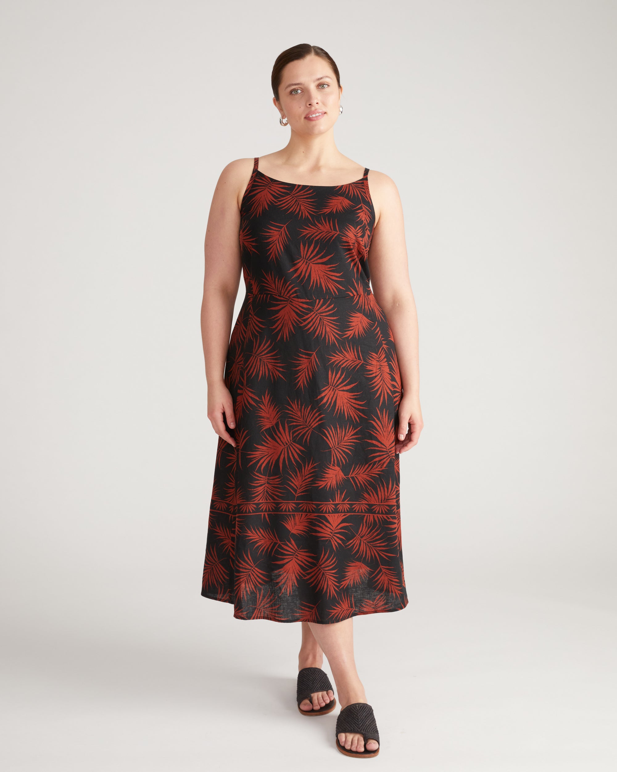 Kuki Linen Dress - Bohem Print