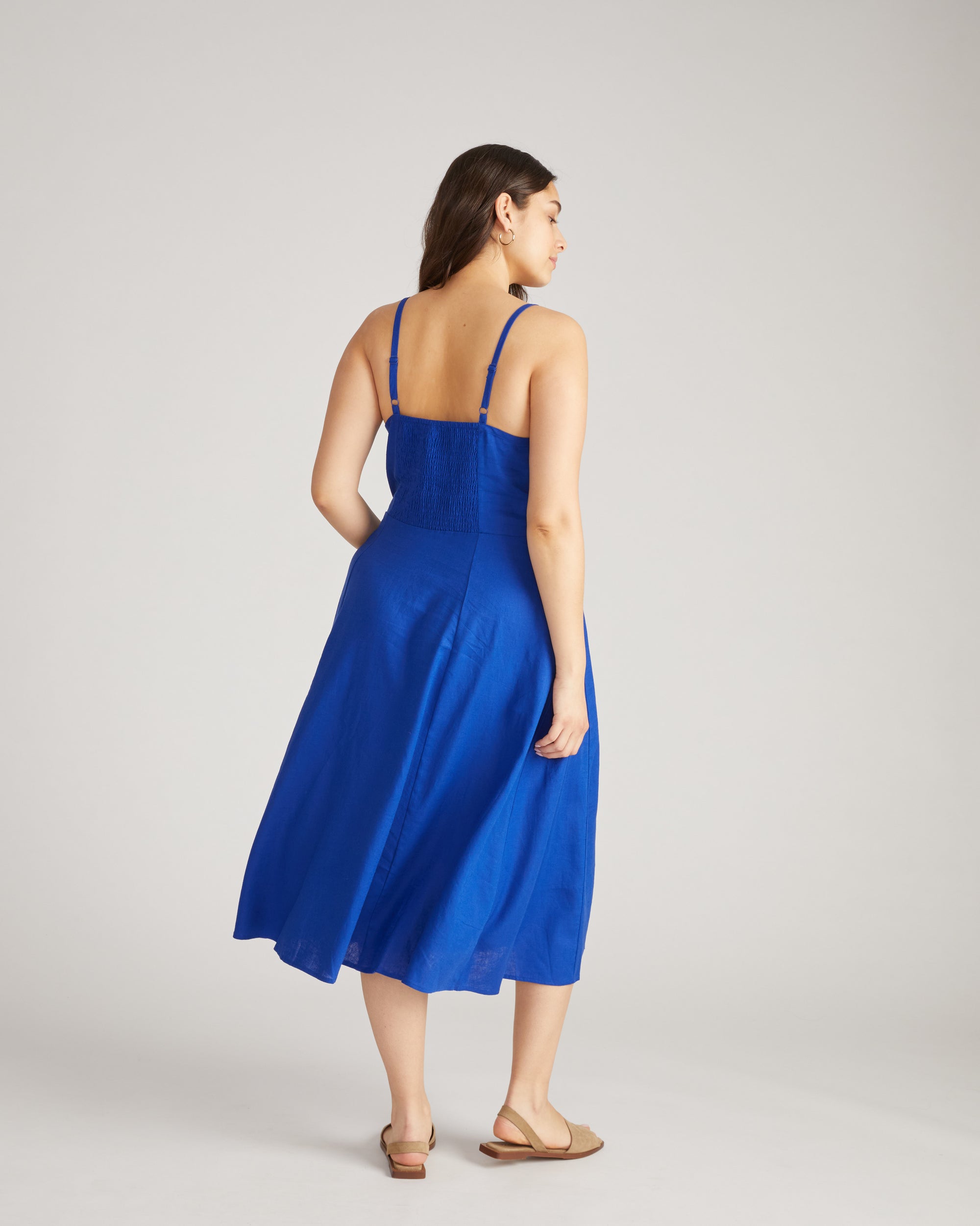 Kuki Linen Dress - Ultramarine