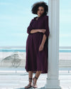 Odeon Linen Shirtdress - Acai
