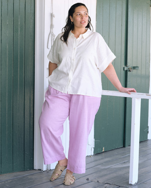 Tupelo Linen Shirt - White – Universal Standard