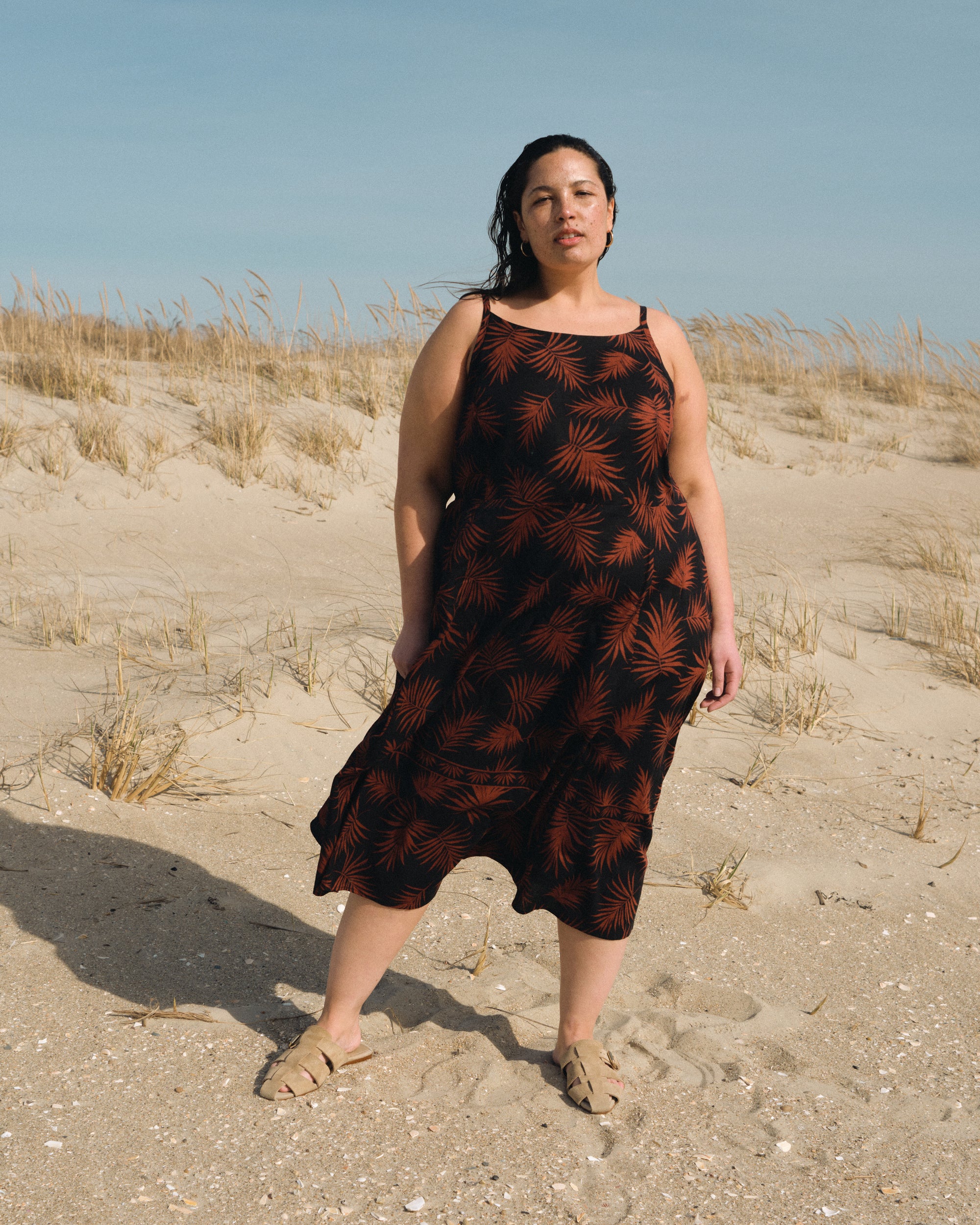 Kuki Linen Dress - Bohem Print