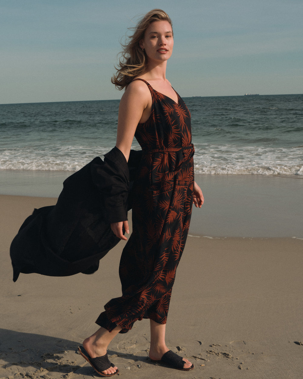 Promenade Linen Jumpsuit - Bohem Print