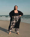 Kiani Voile Robe - Black