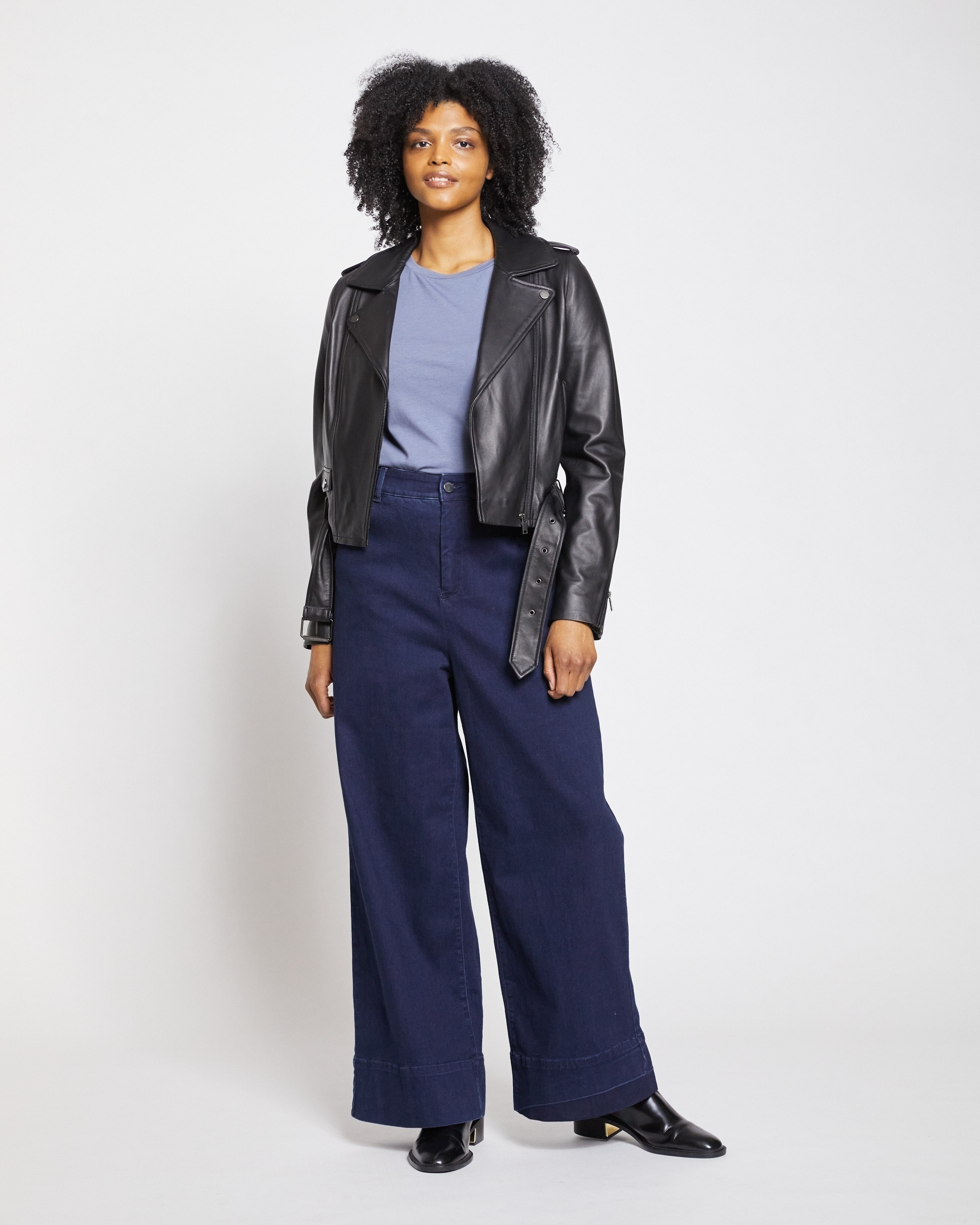 Leeron Leather Moto Jacket - Black – Universal Standard