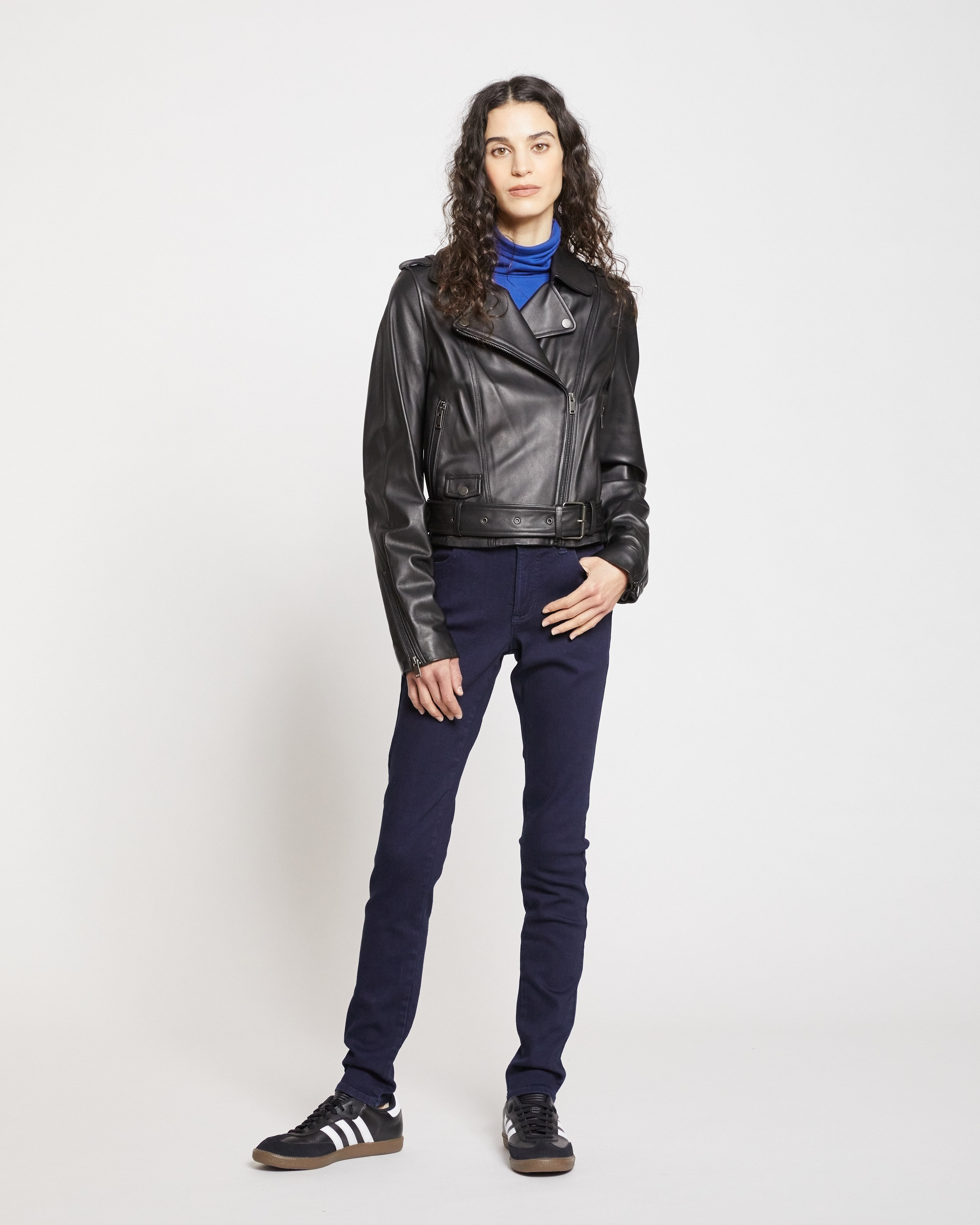 Leeron Leather Moto Jacket - Chili Chocolate – Universal Standard