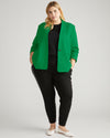 Lennox Collarless Ponte Blazer - Vivid Green