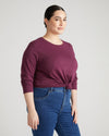 Light-As-Air Long Sleeve Crew Neck Tee - Jam