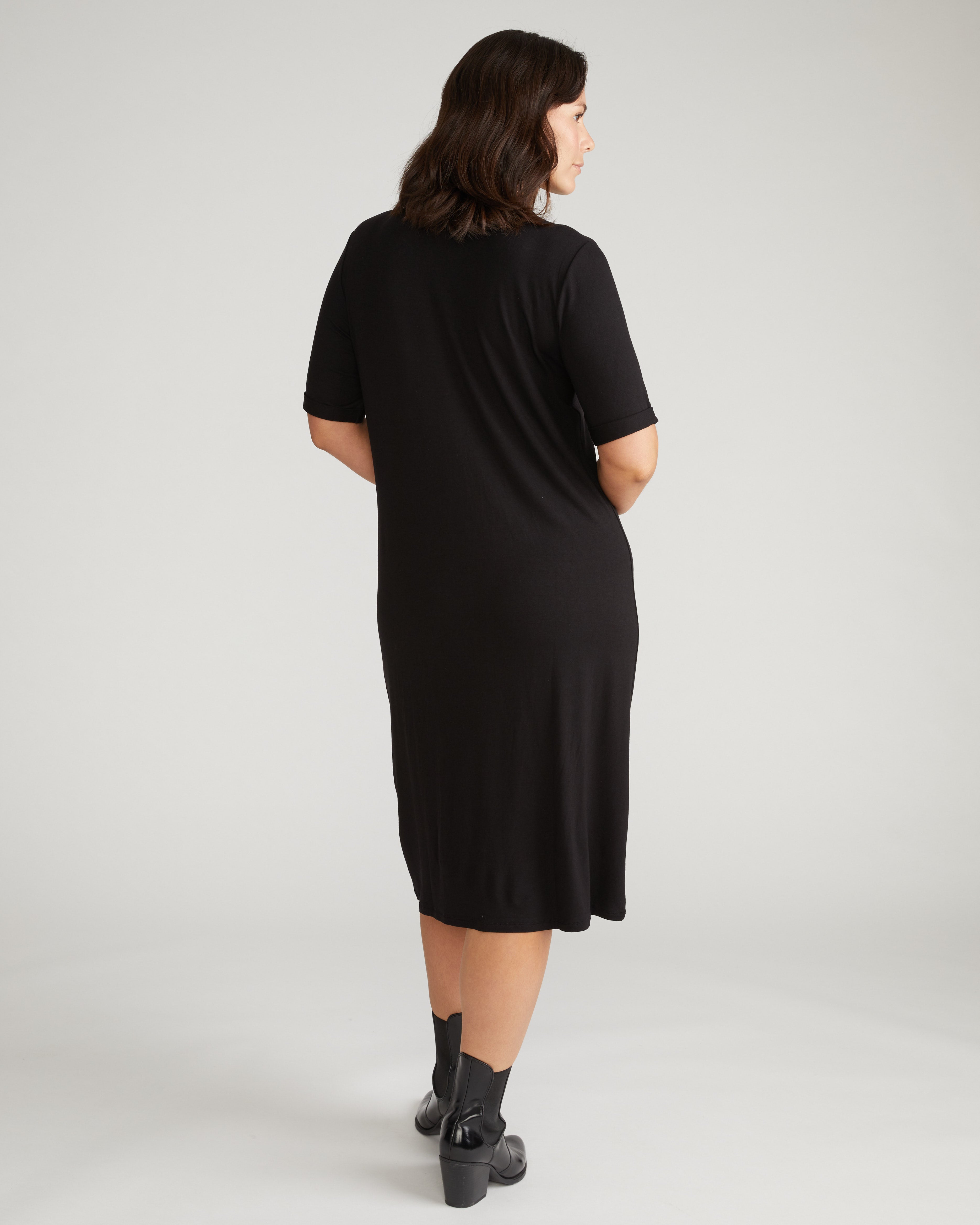 Lily Liquid Jersey Dress - Black – Universal Standard