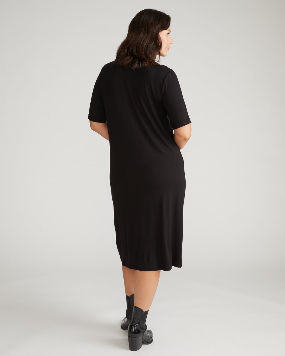 Lily Liquid Jersey Dress - Black