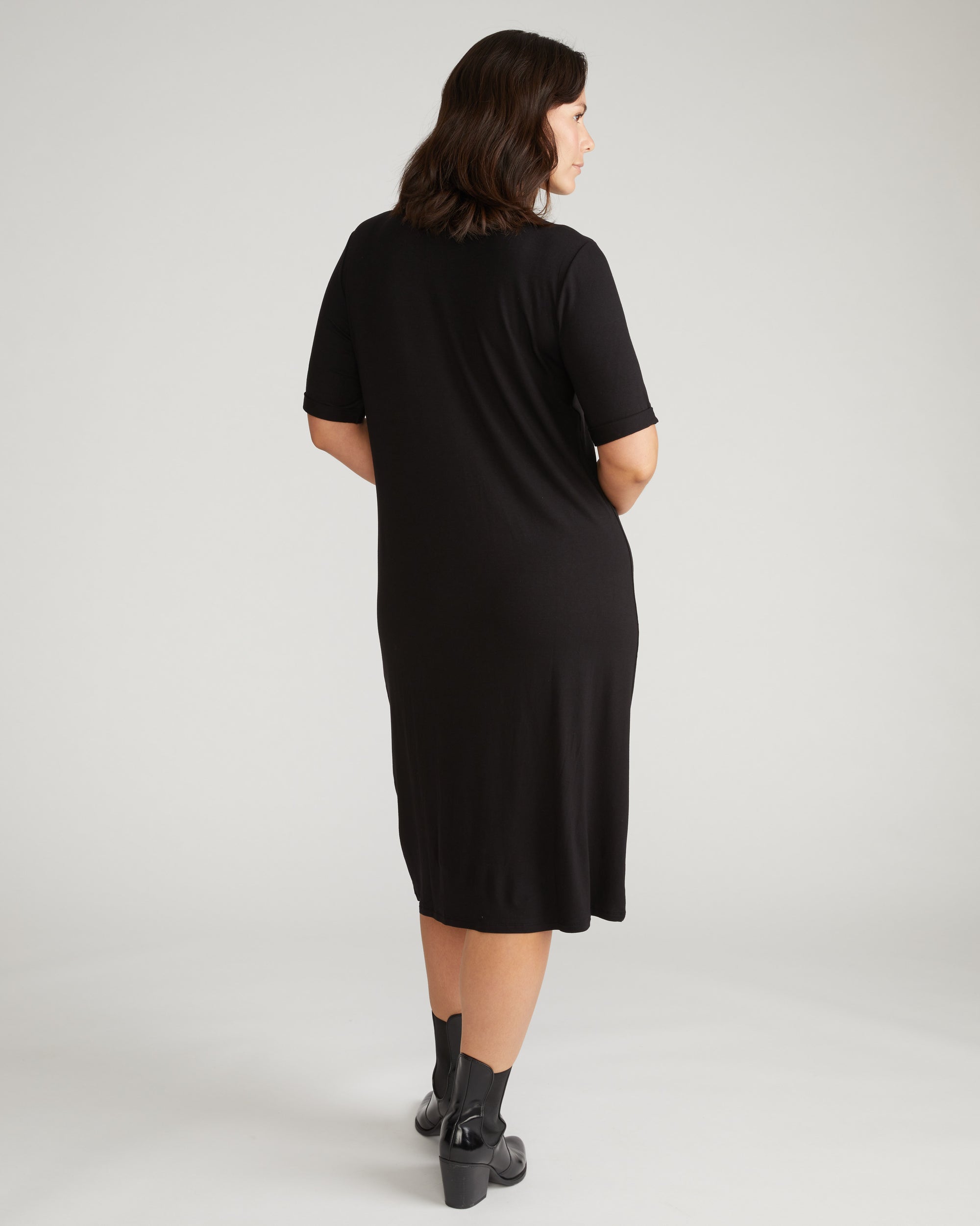 Lily Liquid Jersey Dress - Black | Plus Size & Straight Size Women's Fashion | Universal Standard