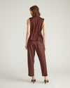 Lou Barrel Leg Linen Pants - Brulee