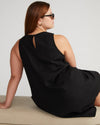 Terrace Linen Shift Dress - Black