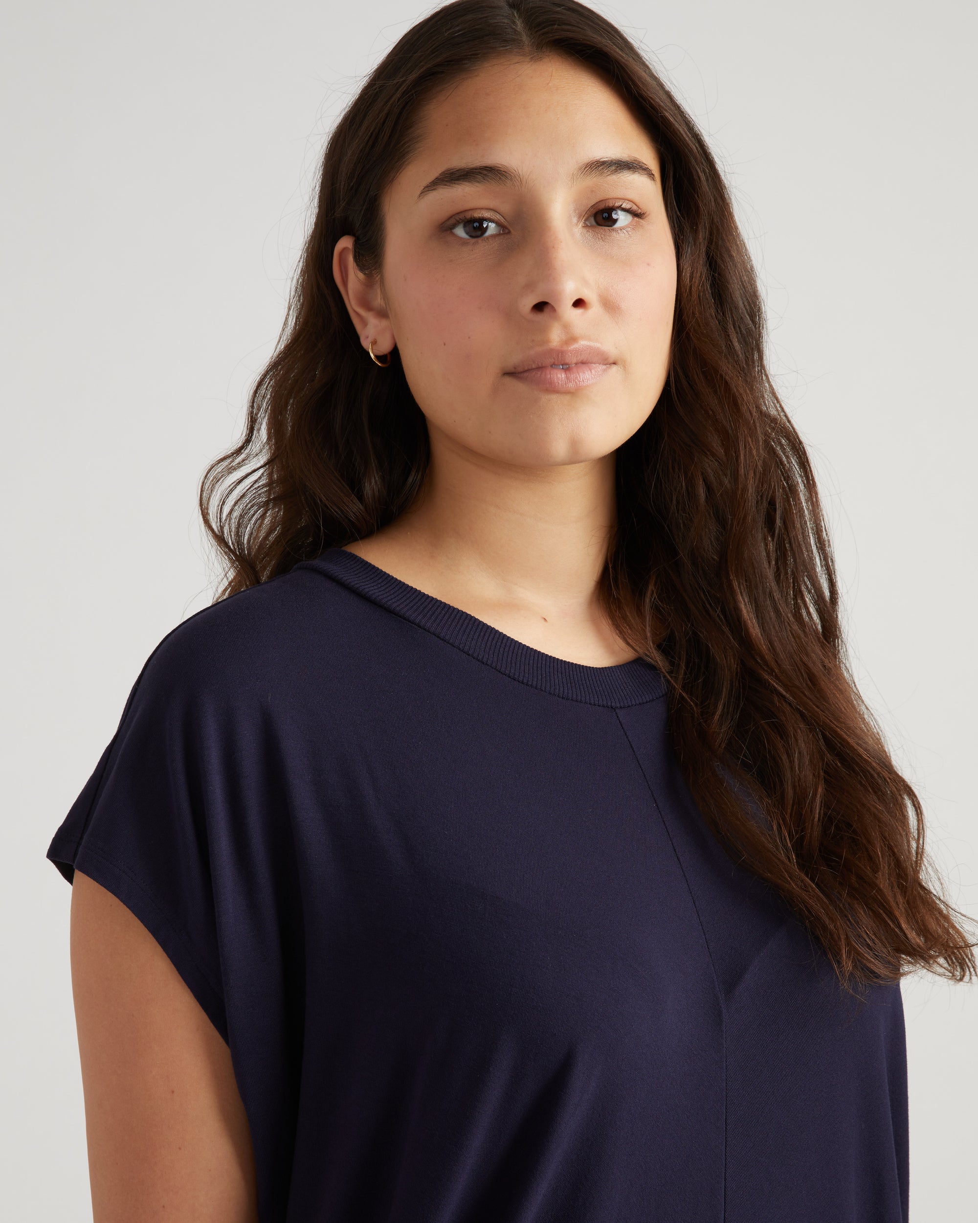 Carrea Relaxed Liquid Jersey Dress - / Midnight- Size2XS - by Universal Standard Carrea Relaxed Liquid Jersey Dress - / Midnight- Size2XS - by Universal Standard
