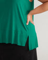 Hudson Liquid Jersey Tank - Lily Pad