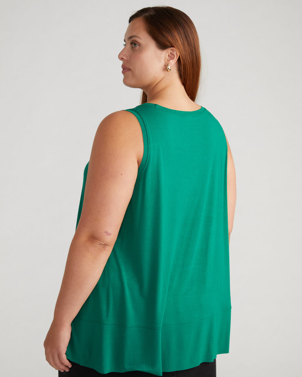 Hudson Liquid Jersey Tank - Lily Pad