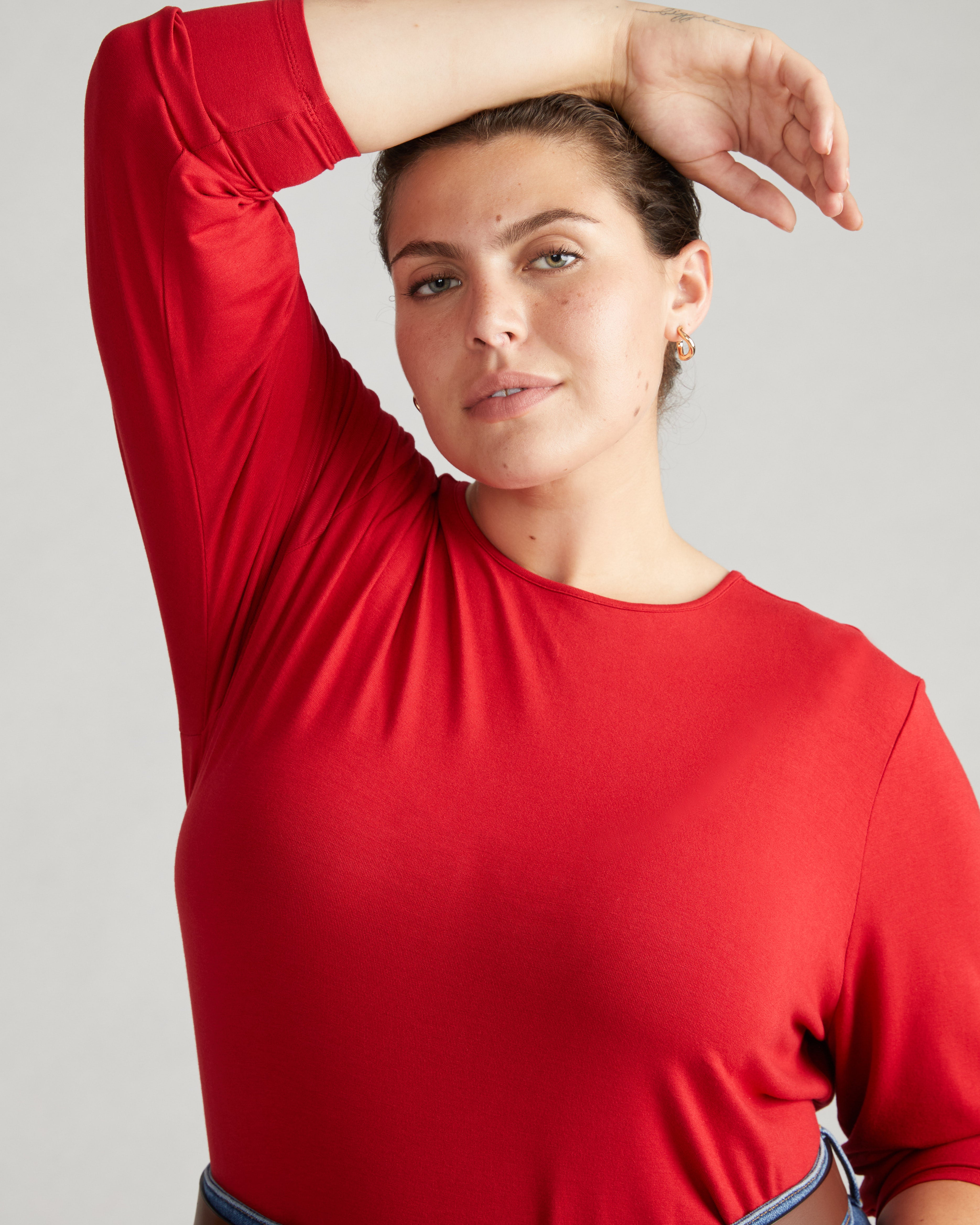 Joan Liquid Jersey Long Sleeve Top - New York Red – Universal Standard