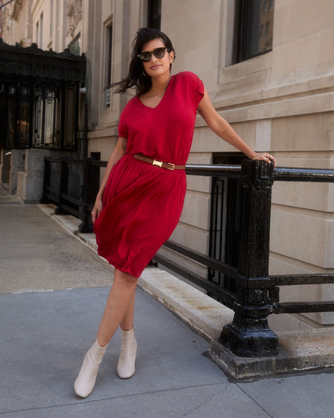 belle badgley mischka floral print halter neck belted midi dress Jewel Badgley Mischka Hayden Floral Drop Waist Maxi Dress Dress main image 1