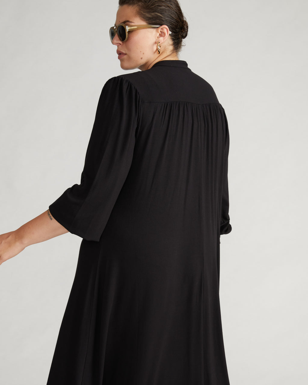 Gramercy Liquid Jersey Dress - Black  Universal Standard