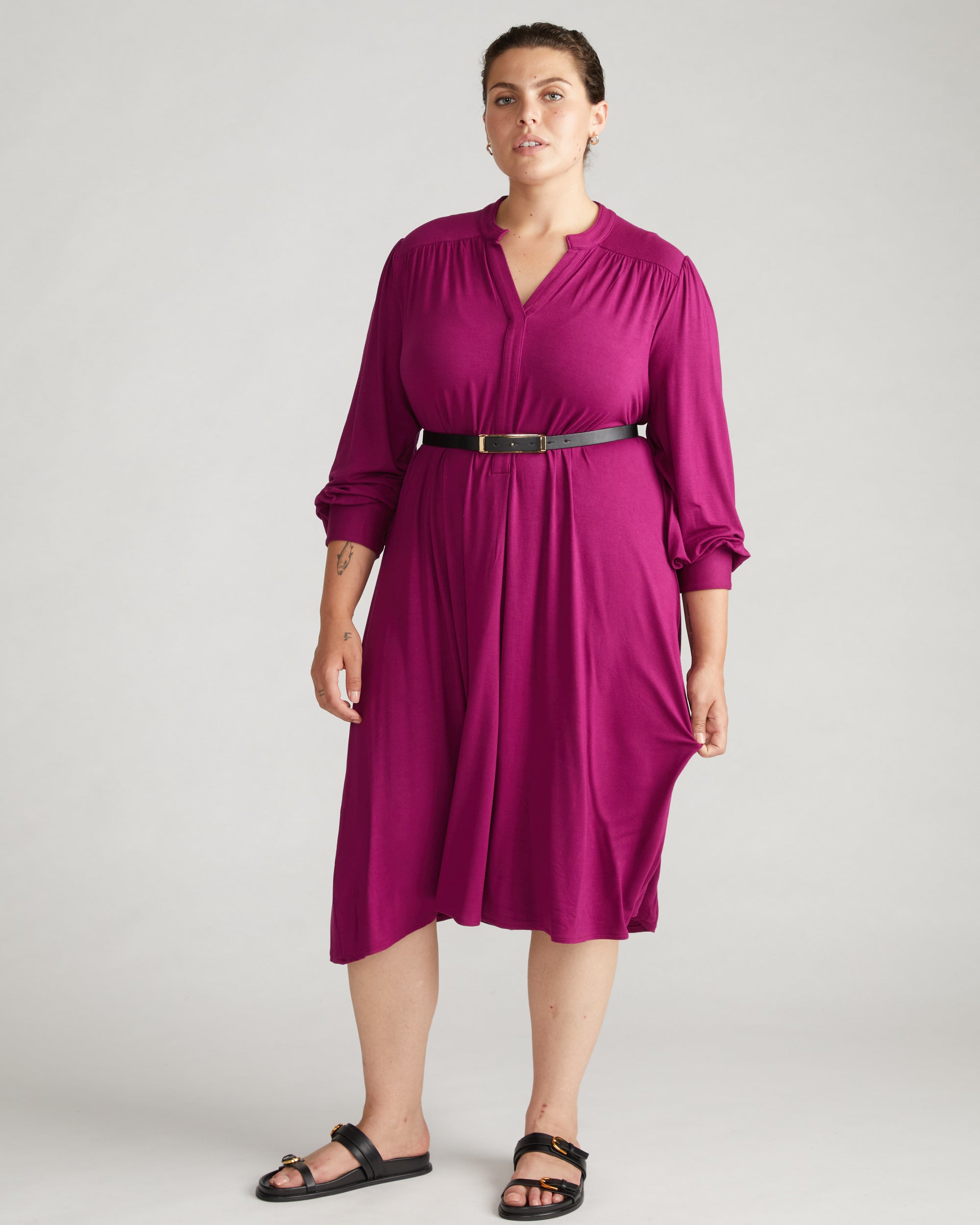 Gramercy Liquid Jersey Dress - / Rothko Purple- Size2XS - by Universal Standard Gramercy Liquid Jersey Dress - / Rothko Purple- Size2XS - by Universal Standard