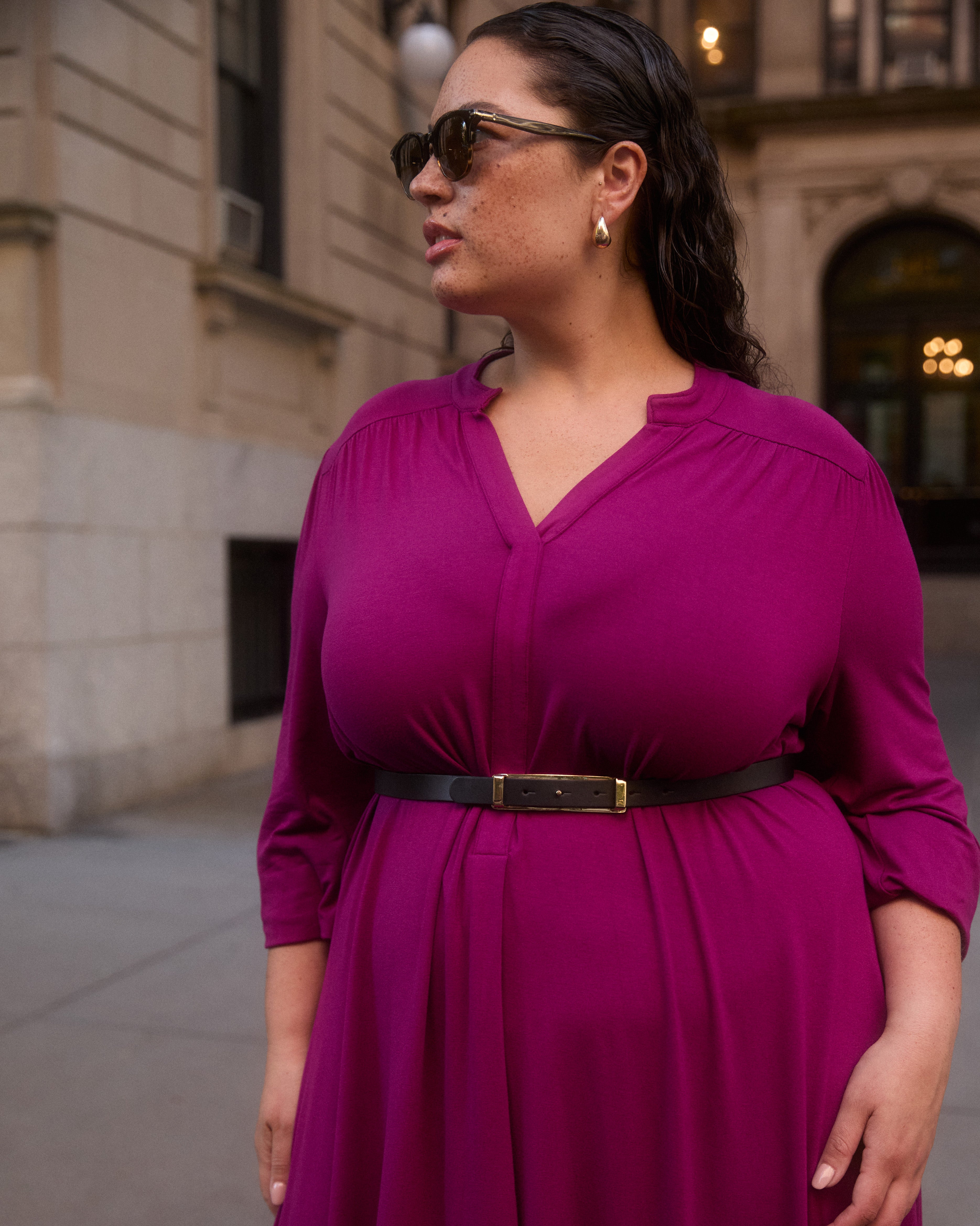 Gramercy Liquid Jersey Dress - Rothko Purple – Universal Standard