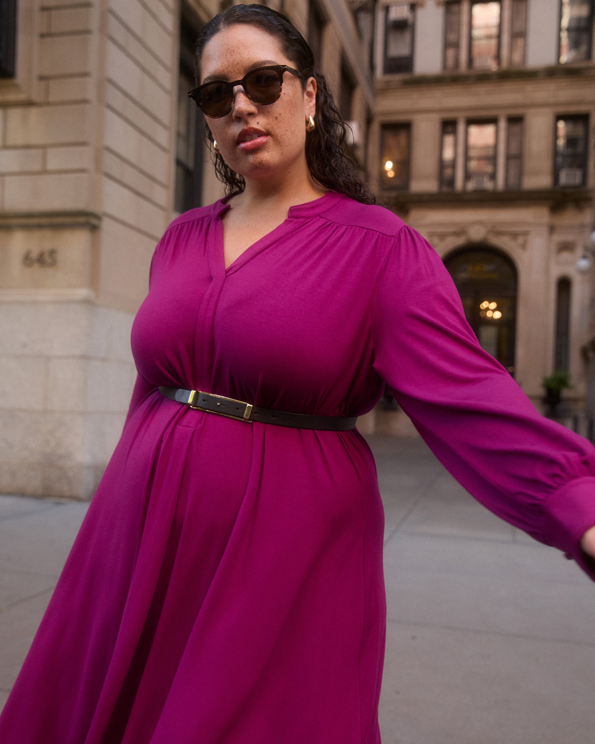 Gramercy Liquid Jersey Dress - / Rothko Purple- Size2XS - by Universal Standard Gramercy Liquid Jersey Dress - / Rothko Purple- Size2XS - by Universal Standard