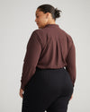 Crepe Jersey Long Sleeve Tess Blouse - Brulee