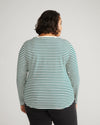 Long Sleeve Tee Rex - Bone/Botanic Stripe