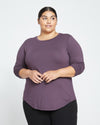 Long Sleeve Tee Rex - Faded Plum