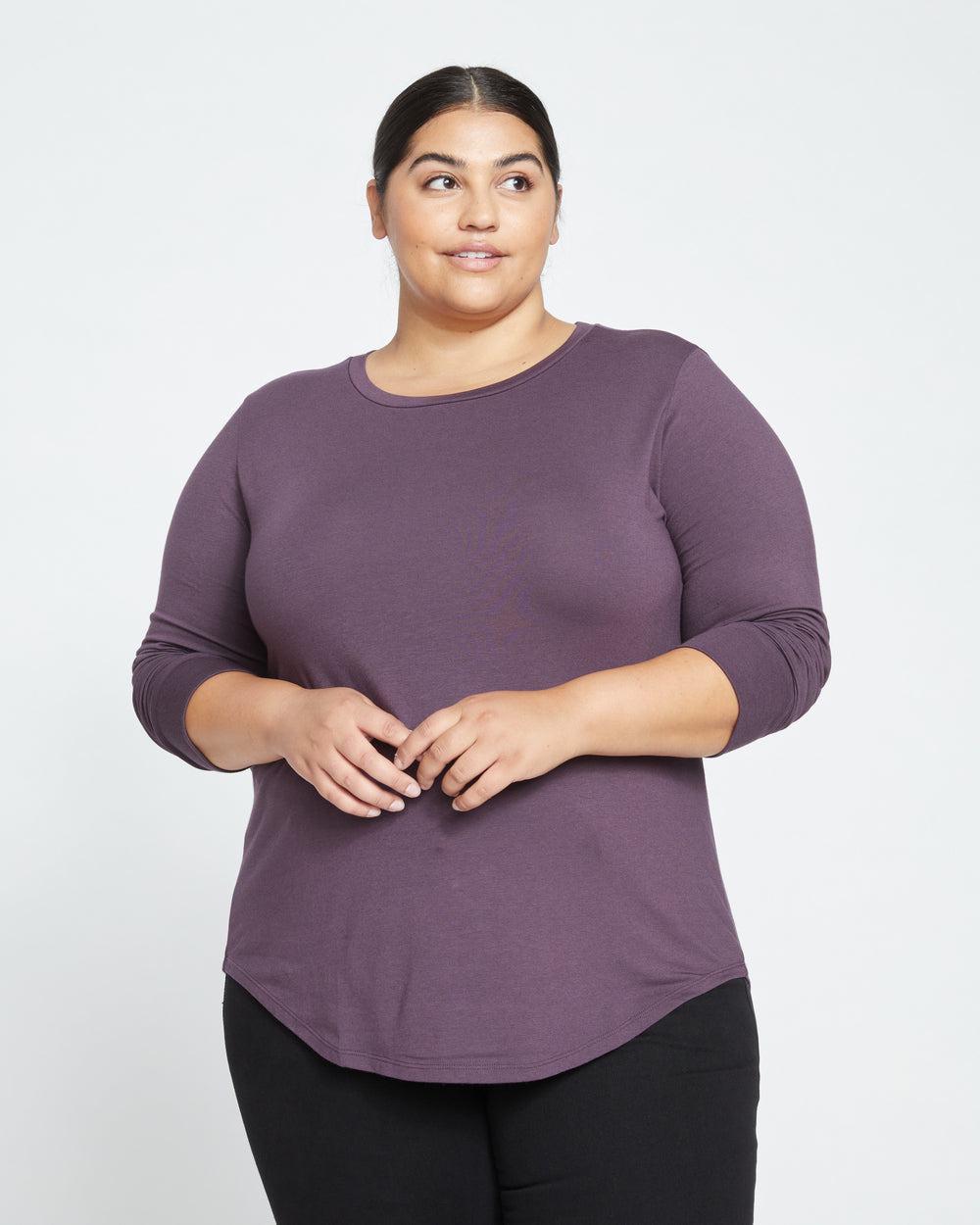 Long Sleeve Tee Rex - Faded Plum