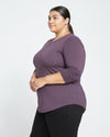 Long Sleeve Tee Rex - Faded Plum