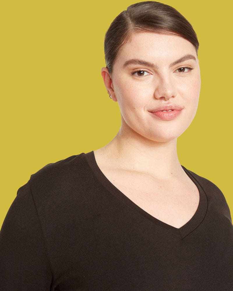 Long Sleeve V Rex - Black