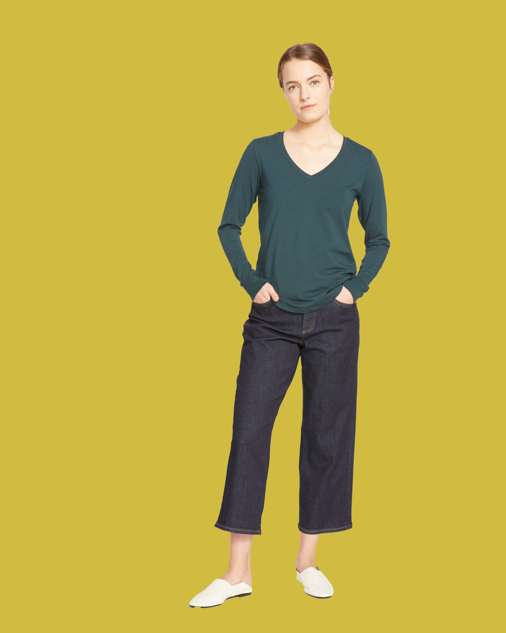 Long Sleeve V Rex - Deep Sea