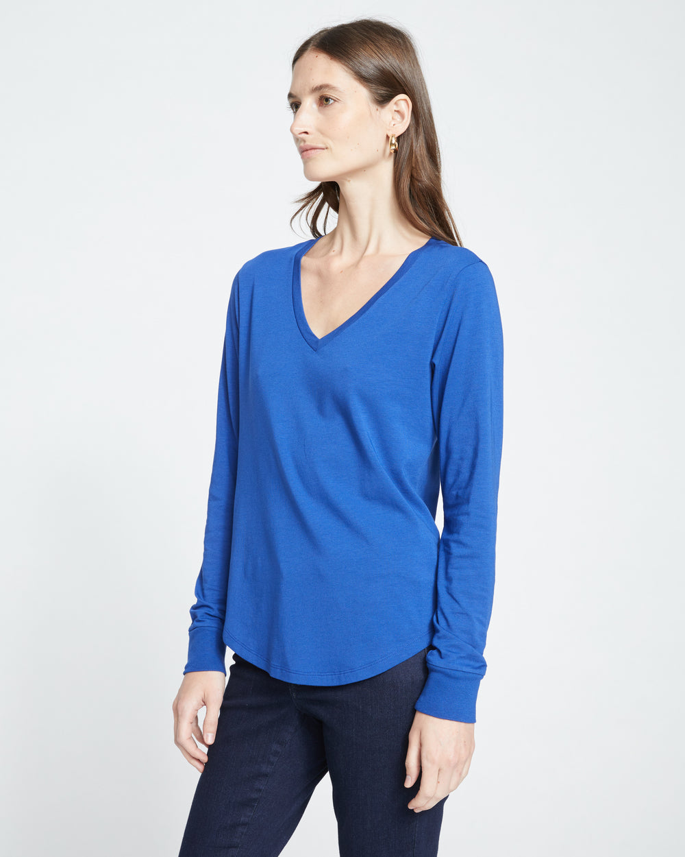 Long Sleeve V Rex - Lapis
