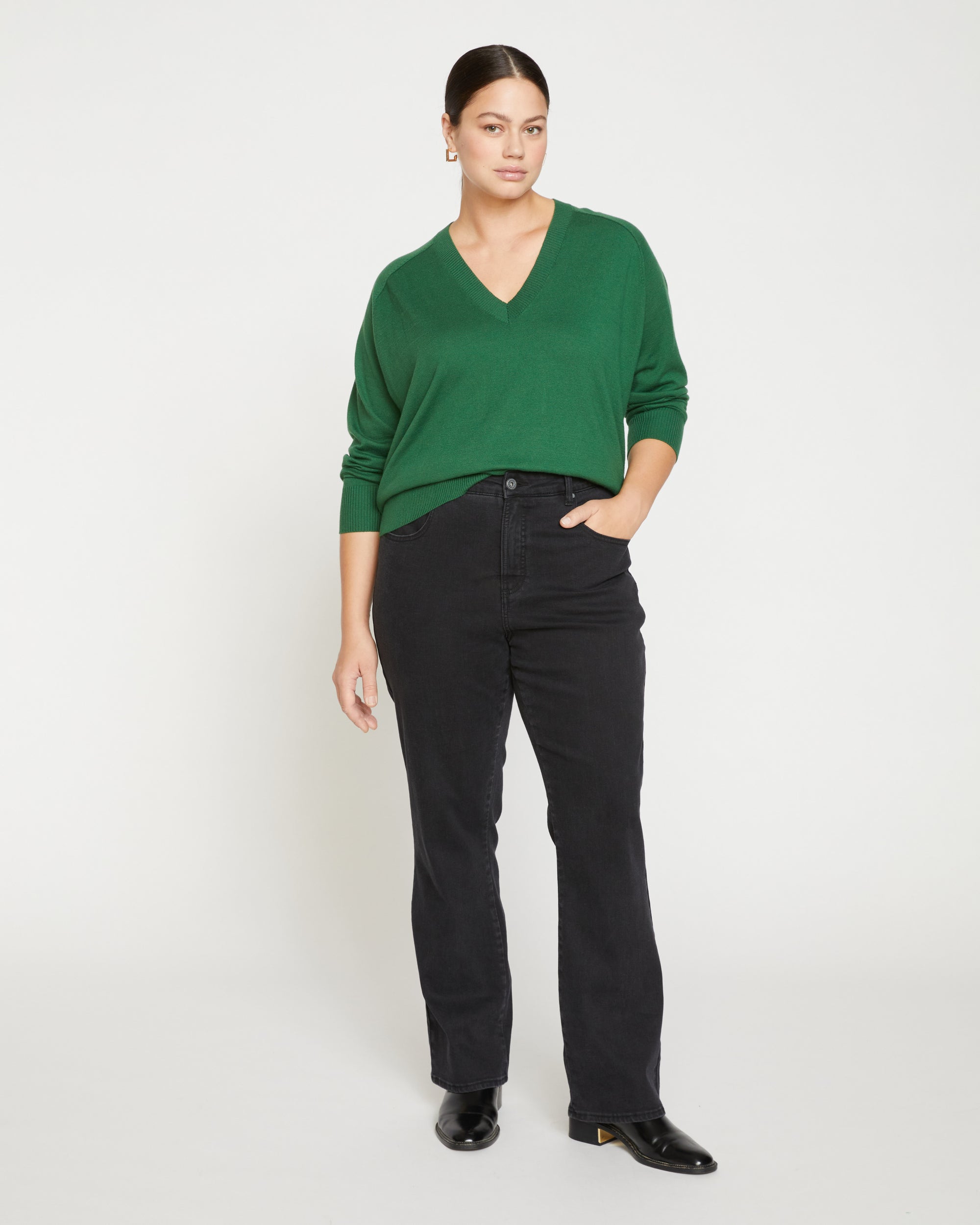 Marne Bootcut Jeans 32 Inch - Broken Black