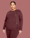 Meridien Zip Sweatshirt - Black Cherry