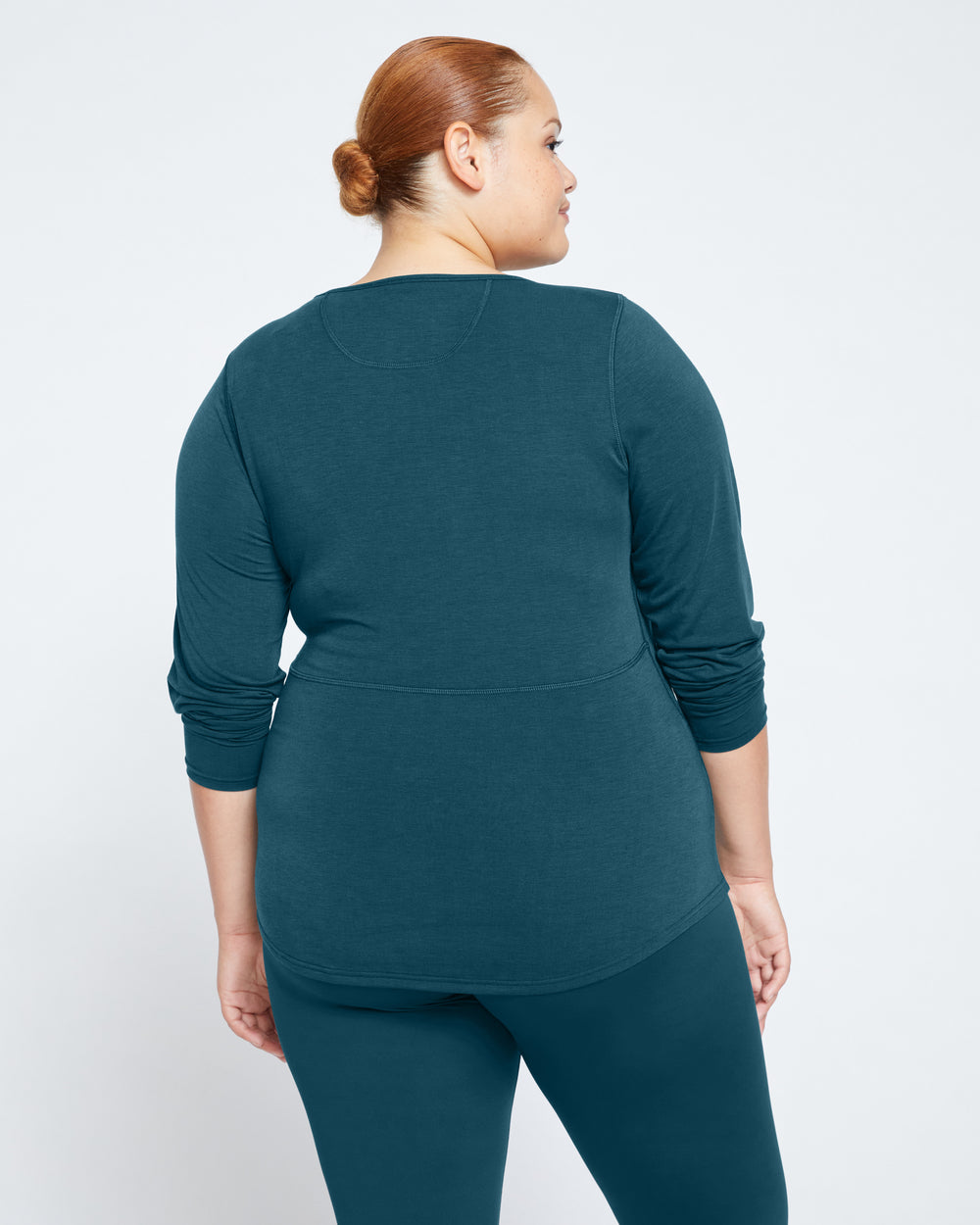Mia Long Sleeve Movement Tee - Deep Sea