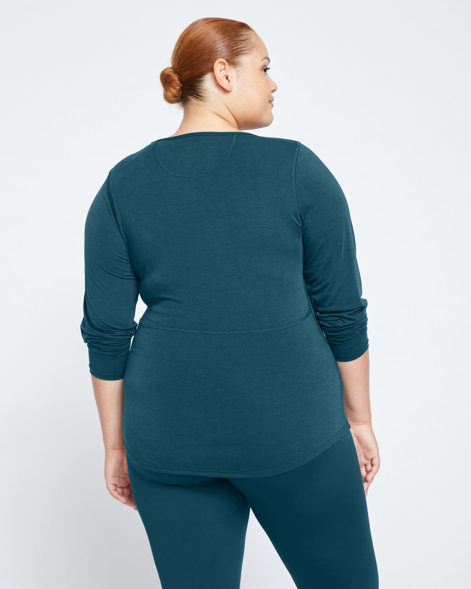 Mia Long Sleeve Movement Tee - Deep Sea