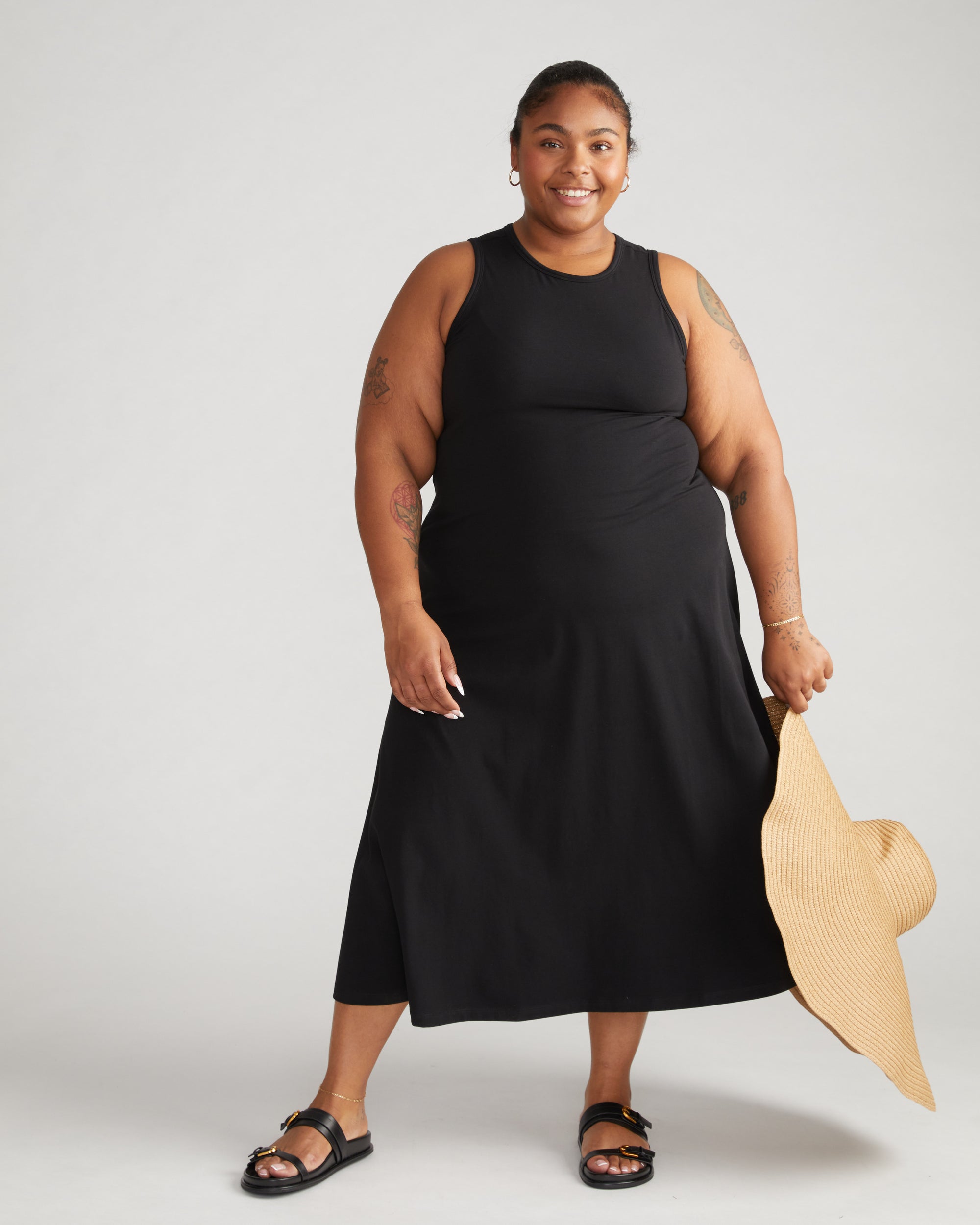 Sardinia Tank Dress - Black | Plus Size & Straight Size Women's Fashion | Universal Standard