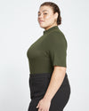 Modern Mock Neck Tee - Evening Forest