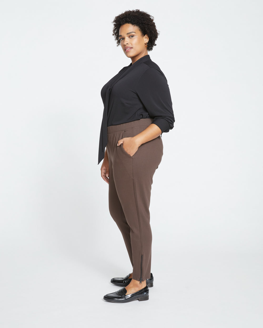 Moro Pocket Signature Ponte Pants - Earth