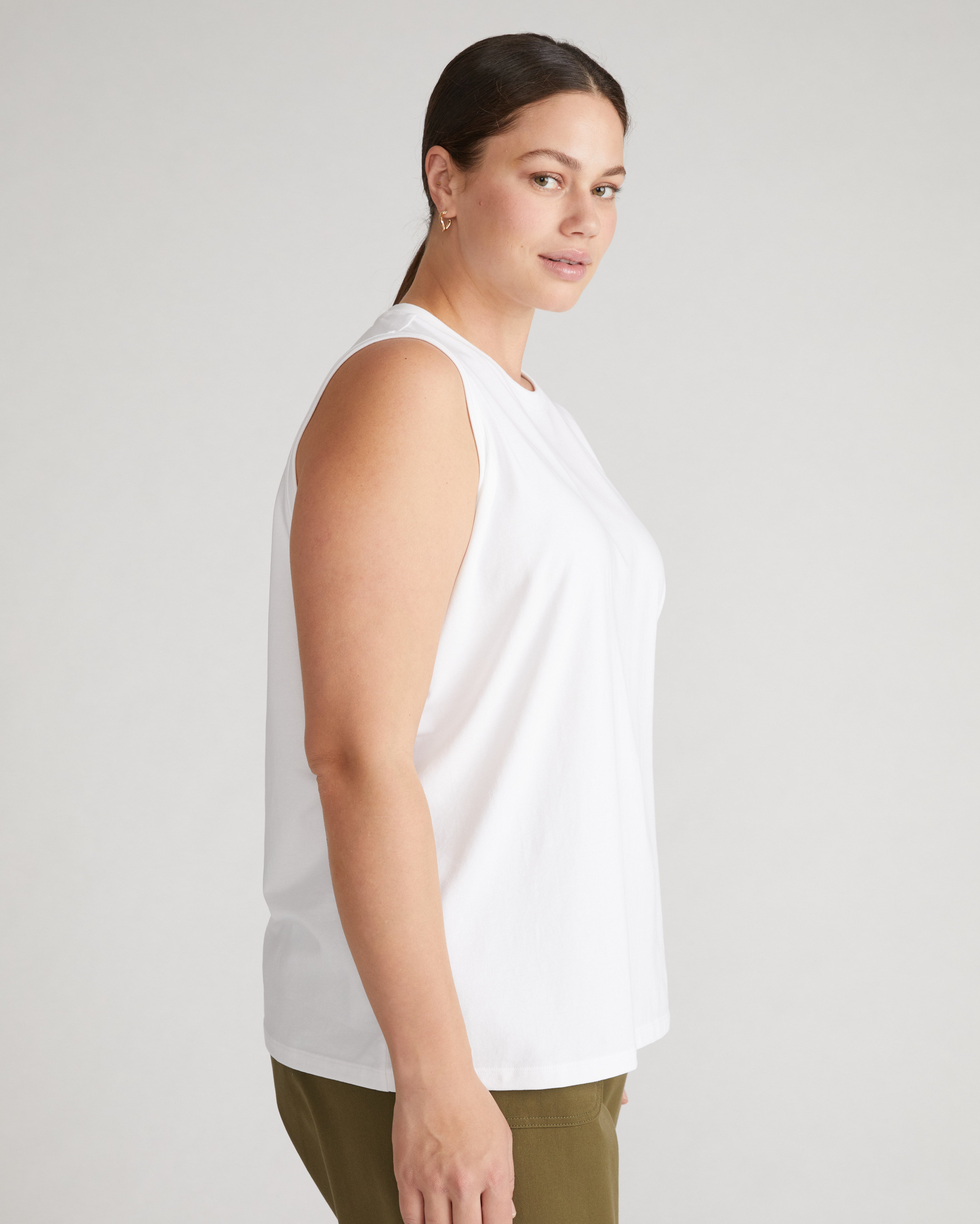 Patti Muscle Tank - White – Universal Standard