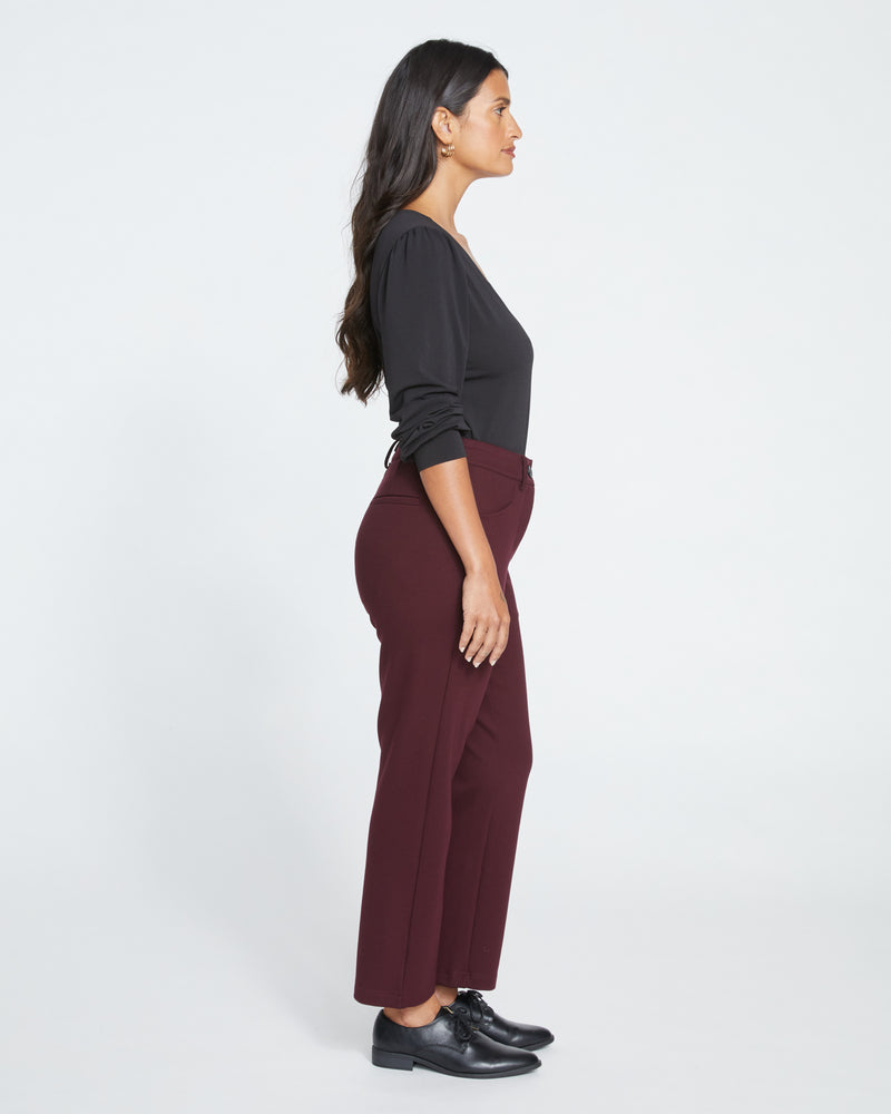 Cigarette Ponte Pants - Black Cherry | Plus Size & Straight Size Women's Fashion | Universal Standard
