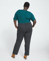 Long Cigarette Ponte Pants - Graphite