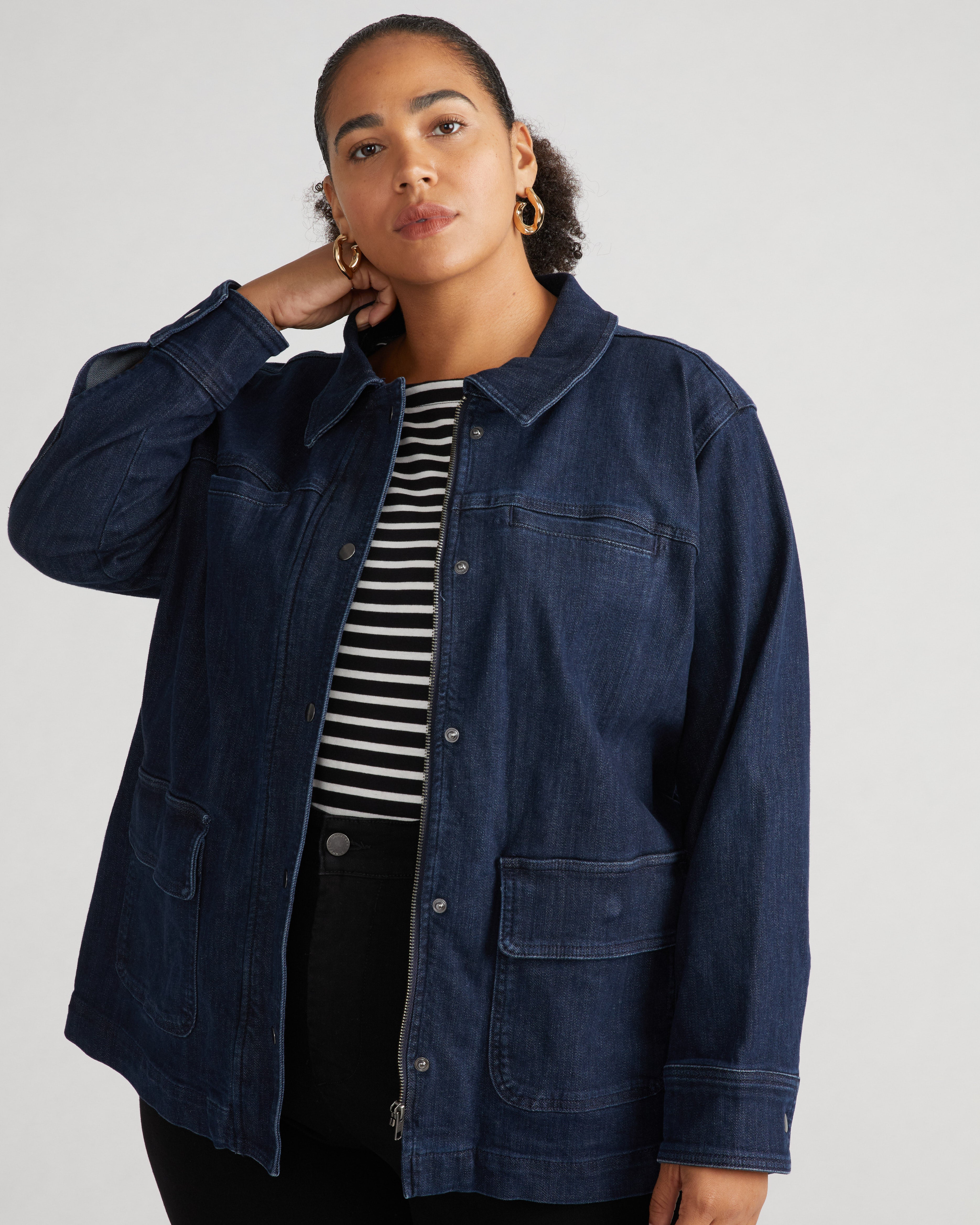 SUBCULTURE S0505 DENIM JACKET INDIGO 3 Denim Utility Jacket